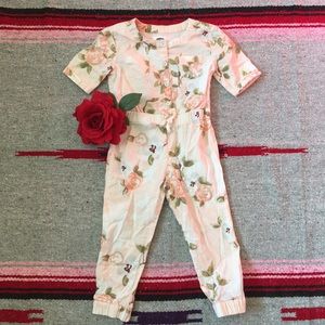 OLD NAVY | ROSE PRINTED JUMPSUIT 4T